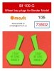 Omask 73502 Bf 109 G wheel bay plugs (for Border Model) 1/35